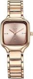 Fastrack Vyb Minimalist Quartz Analog Rose Gold Dial Metal Strap Watch For Girls FV60024WM01W