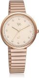 Fastrack Vyb Mirage Quartz Analog Rose Gold Dial Stainless Steel Strap Watch For Women FV60003WM01W