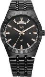 Fastrack Vyb Orion Quartz Analog Black Dial Black Sheet Metal Strap Watch For Men FV30003NM01W