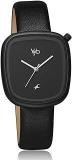 Fastrack Vyb Quartz Analog Black Dial Leather Strap Watch For Women FV60018NL01W