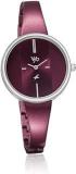 Fastrack Vyb Quartz Analog Burgandy Dial Stainless Steel Strap Watch For Women FV60004KM01W