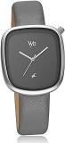 Fastrack Vyb Quartz Analog Grey Dial Leather Strap Watch For Women FV60018SL01W