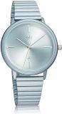 Fastrack Vyb Quartz Analog Light Blue Dial Stainless Steel Strap Watch For Women FV60021KM03W