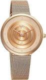 Fastrack Vyb Quartz Analog Rose Gold Dial Stainless Steel Strap Watch For Women FV60006WM01W