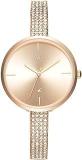 Fastrack Vyb Quartz Analog Rose Gold Dial Stainless Steel Strap Watch For Women FV60009WM01W