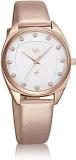 Fastrack Vyb Quartz Analog Silver Dial Leather Strap Watch For Women FV60023WL01W