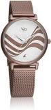 Fastrack Vyb Quartz Analog Silver Dial Stainless Steel Strap Watch For Women FV60013QM01W