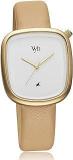 Fastrack Vyb Quartz Analog White Dial Leather Strap Watch For Women FV60018YL01W