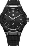 Fastrack Vyb Rebel Quartz Analog Black Dial Black Silicon Strap Watch For Men FV30008NP01W