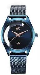 Fastrack Vyb Runway 2.0 Quartz Analog Blue Dial Blue Strap Watch for Women_FV60031QM01W