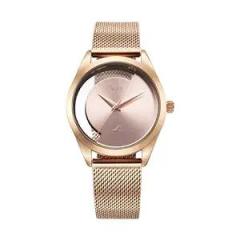 Fastrack Vyb Runway 2.0 Quartz Analog Rose Gold Dial Rose Gold Strap Watch for Women_FV60031WM01W