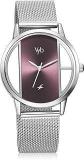 Fastrack Vyb Runway Quartz Analog Purple Dial Stainless Steel Strap Watch For Girls FV60019SM01W