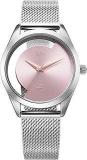 Fastrack Vyb Runway Quartz Analog Silver Dial Stainless Steel Strap Watch for Girls FV60031SM01W