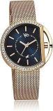 Fastrack Vyb Showstopper Quartz Analog Blue Dial Stainless Steel Strap Watch For Girls FV60015WM01W