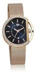 Fastrack Vyb Showstopper Quartz Analog Blue Dial Stainless Steel Strap Watch for Girls FV60015WM01W