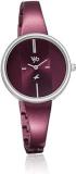 Fastrack Vyb Siren Quartz Analog Burgandy Dial Stainless Steel Strap Watch For Women FV60004KM01W