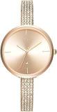 Fastrack Vyb Starlet Quartz Analog Rose Gold Dial Metal Strap Watch For Girls FV60009WM01W