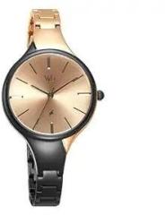 Fastrack Vyb Striker Quartz Analog Rose Gold Dial Metal Strap Watch for Girls FV60001KM02W