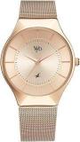 Fastrack Vyb Successor Quartz Analog Rose Gold Dial Stainless Steel Strap Watch For Girls FV60002WM01W