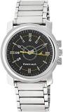 Fastrack Watch Economy Analog Silver Band With Black Dial Men's Watch NG3039SM02