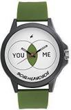 Fastrack Watch With Green Silicone Strap For Unisex