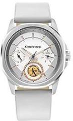 Fastrack White Dial Analog Watch for Men 3283SL01