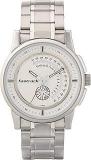 Fastrack White Dial Analog Watch For Men NR3215SM01 Stainless Steel, Silver Strap