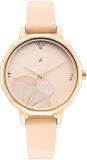 Fastrack Women Leather Analog Rose Gold Dial Watch 6259Wl01, Band Color Pink