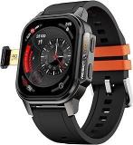 Fire Boltt Snapp Smart Watch, Selfie Camera, 4G Nano SIM Slot, 54.1mm AMOLED Display, Play Store Unlimited apps, 1000mAh Battery, 2GB/4GB RAM + 16GB/64GB ROM Archaic Black