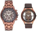 Fluid Analog Brown Dial Unisex Adult Watch FLPR 002 CP CP 003 TRAN CP