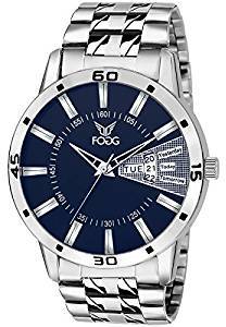 Fogg Analog Blue Day and Date Men's Watch 2038 BL