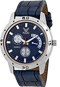 Fogg Analog Blue Dial Men's Watch 1092 BL