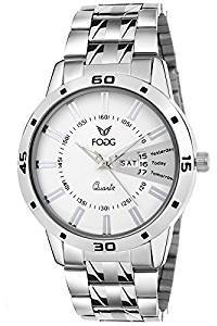 Fogg Analog White Dial Men's Watch 2038 WH