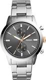 Fossil 44mm Townsman Analog Grey Dial Men's Watch FS5407