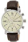 Fossil Analog Off White Dial Men's Watch BQ1007