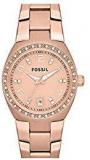 Fossil Analog Rose Gold Dial Women's Watch AM4508