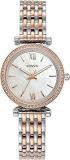 Fossil Analog White Dial Multicolor Band Women's Stainless Steel Watch ES4649