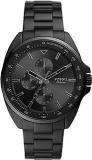 Fossil Autocross Analog Black Dial And Band Men's Stainless Steel Watch BQ2551