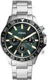 Fossil Bannon Analog Green Dial Men's Watch BQ2492