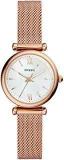 Fossil Carlie Analog White Dial Women's Watch ES4433