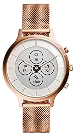 Fossil Charter Hybrid Hr Smartwatch White Dial Women's Watch FTW7014