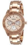 Fossil End Of Season Stella Analog Gold Dial Women's Watch ES2859