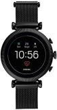 Fossil Gen 4 40mm, Black Sloane Stainless Steel Touchscreen Women's Smartwatch With Heart Rate, GPS, Music Storage And Smartphone Notifications FTW6050