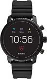 Fossil Gen 4 45mm, Black Explorist Silicone Touchscreen Men's Smartwatch With Heart Rate, GPS, Music Storage And Smartphone Notifications FTW4018