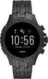 Fossil Gen 5 46mm, Black Garrett Stainless Steel Touchscreen Men's Smartwatch With Speaker, Heart Rate, GPS, Music Storage And Smartphone Notifications FTW4038