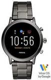 Fossil Gen 5 Carlyle Stainless Steel Touchscreen Smartwatch With Speaker, Heart Rate, GPS And Smartphone Notifications FTW4024