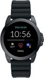 Fossil Gen 5E Men's Smartwatch With Silicone Strap, Full Touch, AMOLED Screen, Bluetooth Calling, And Built In GPS FTW4047