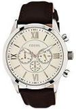 Fossil Grant Analog Off White Dial Men's Watch BQ1129