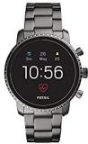 Fossil Men's Gen 4 Explorist HR Heart Rate Stainless Steel Touchscreen Smartwatch, Color: Smoke Grey Model: FTW4012