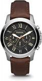 Fossil Mens Grant Black Dial Leather Chronograph Watch Wfs4813 204299176, Not Assigned, Not Assigned